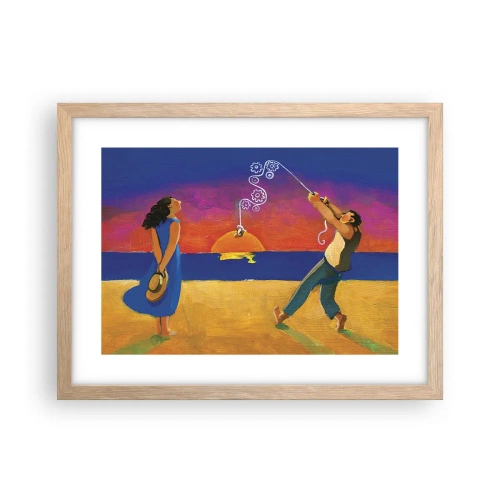 Poszter világos tölgy keretben - Több, mint egy csillag az égből - 40x30 cm