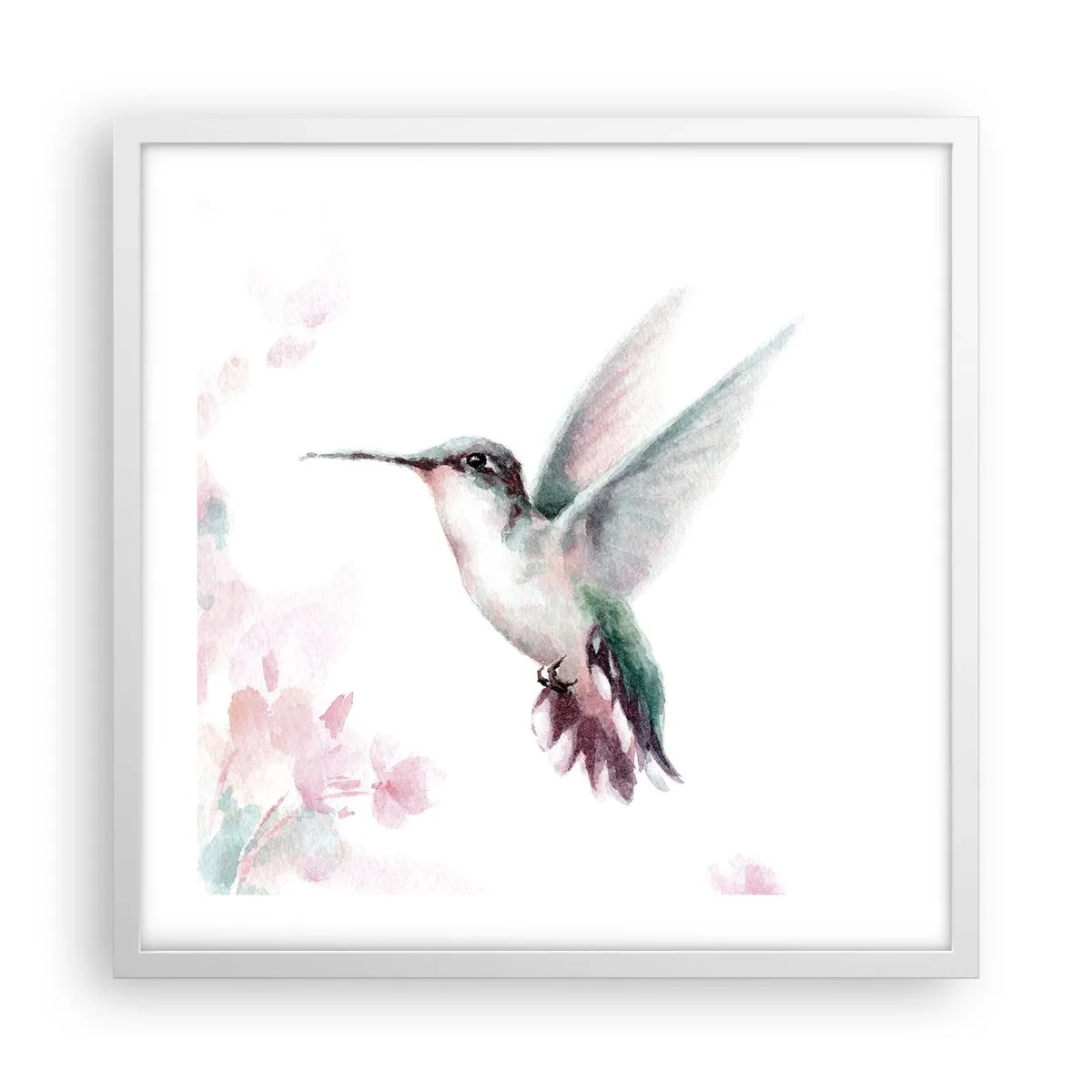 Poszter fekete keretben - Reptében lefagyva - 50x50 cm