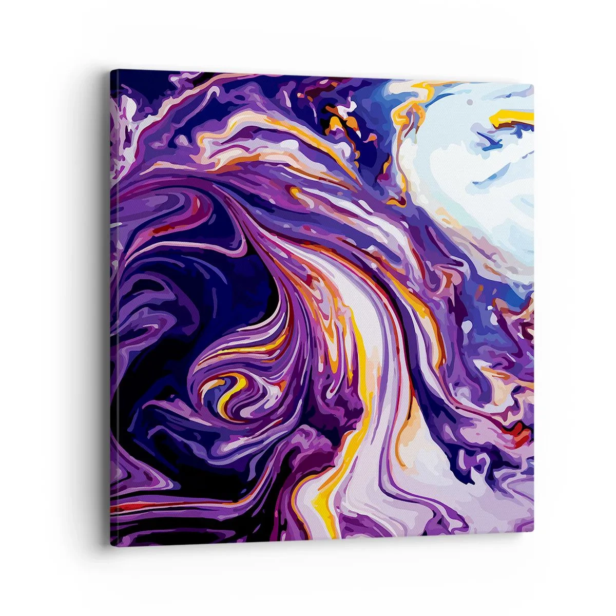 Vászonkép - A tér behajtása lila színben - 40x40 cm