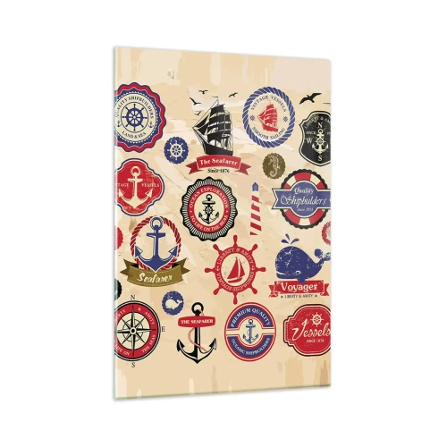 Üveg kép - Vitorlás testvériség - 80x120 cm