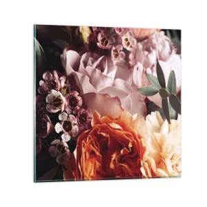 Üveg kép - Szépségbe burkolózva - 30x30 cm