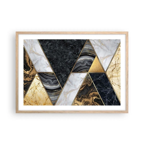 Poszter világos tölgy keretben - Kőről kőre - 70x50 cm