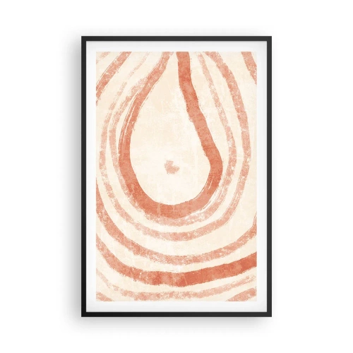 Poszter fehér keretben - Korallkörök - kompozíció - 61x91 cm