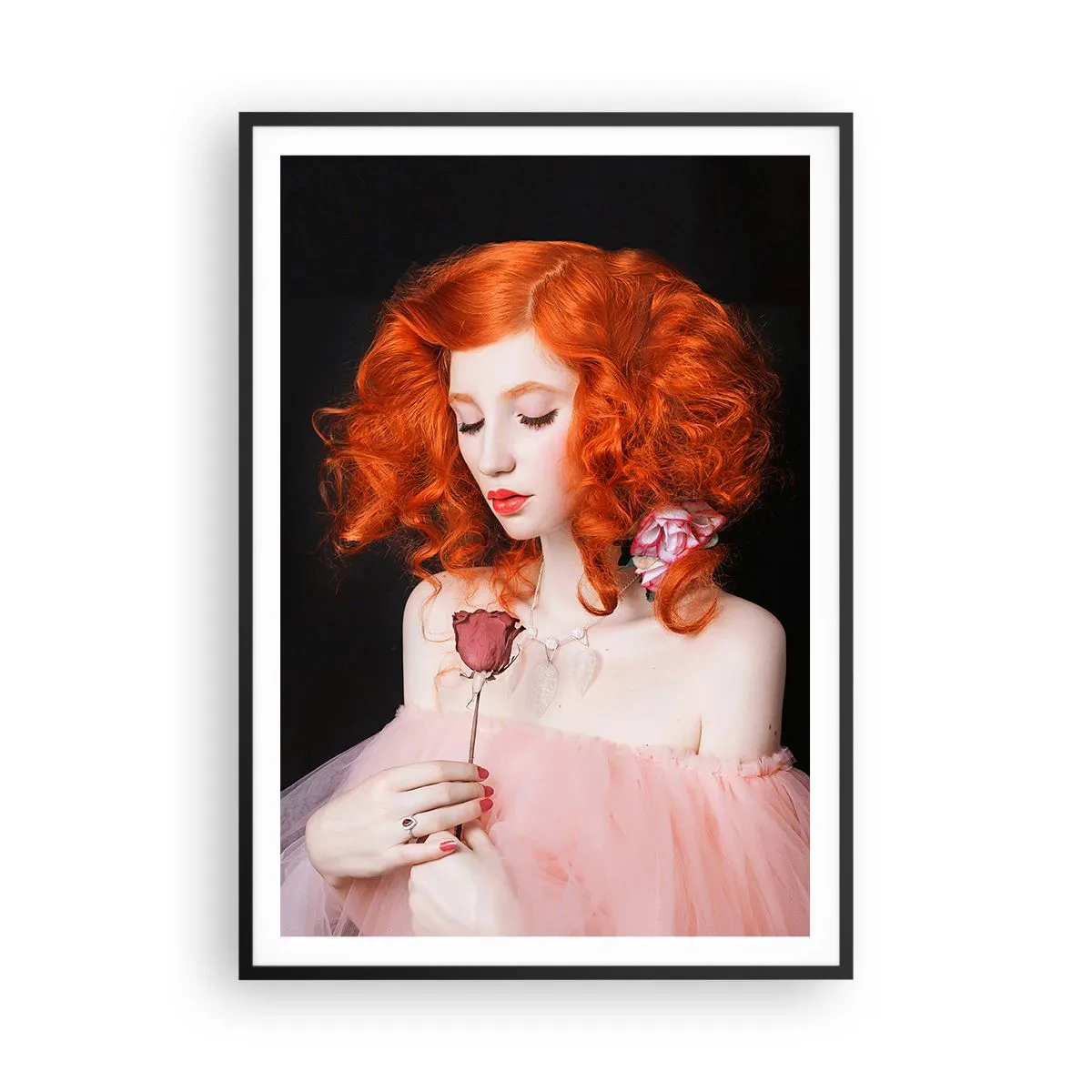 Poszter fehér keretben - Barokk stílusban - 70x100 cm