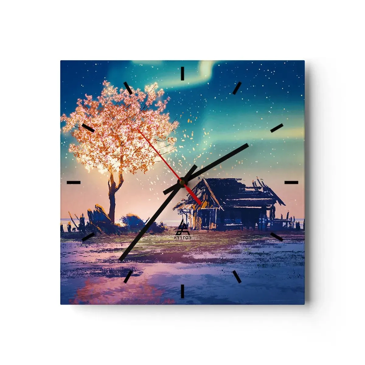 Falióra, Óra - A természet nem múlik el - 40x40 cm