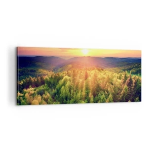 Vászonkép - Hegytetők és csúcsok - 100x40 cm