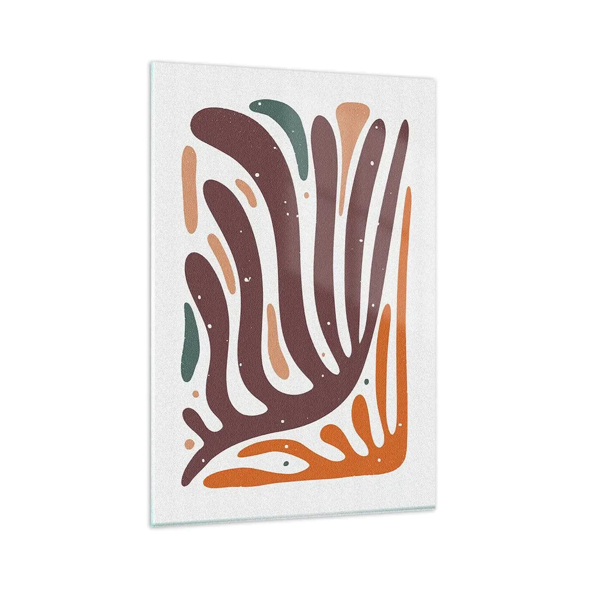 Üveg kép - Sugárzó organikus kompozíció - 80x120 cm