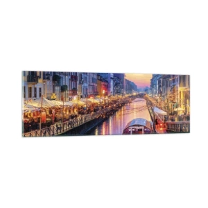 Üveg kép - Fény és öröm estéje - 90x30 cm