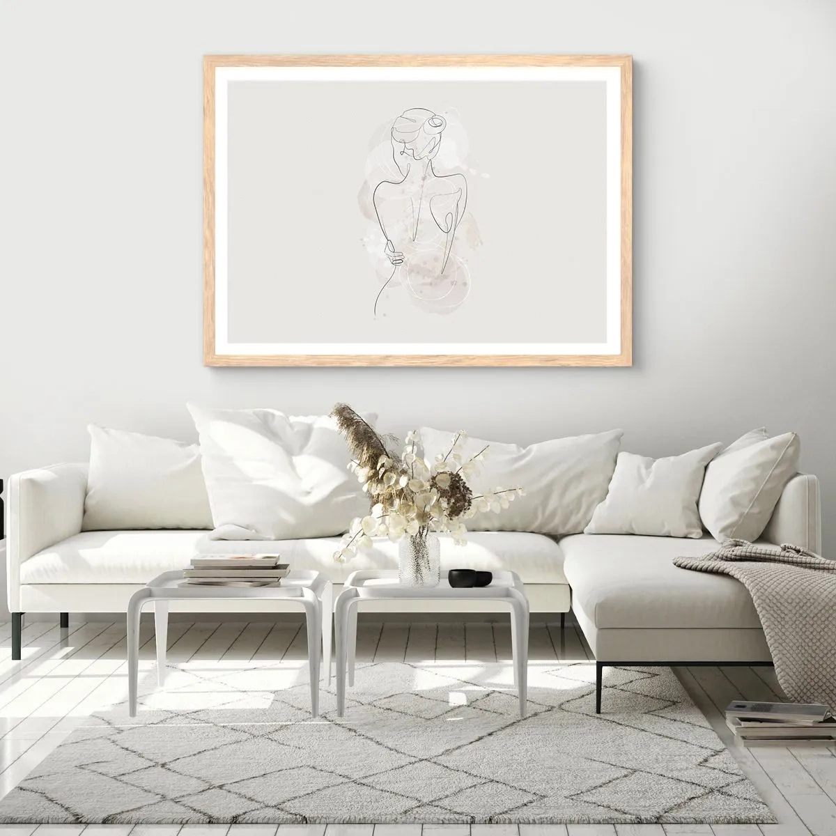 Poszter világos tölgy keretben - Mint egy érzékeny hangszer - 91x61 cm