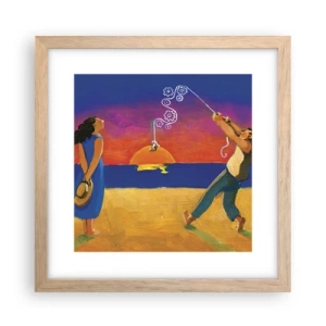 Poszter világos tölgy keretben - Több, mint egy csillag az égből - 30x30 cm