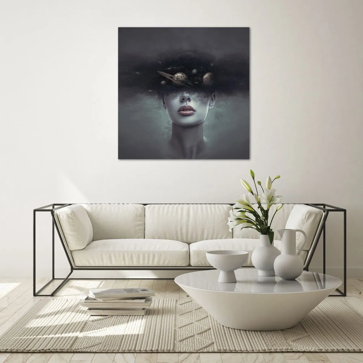 Üveg kép - És a bolygók megvadulnak... - 70x70 cm