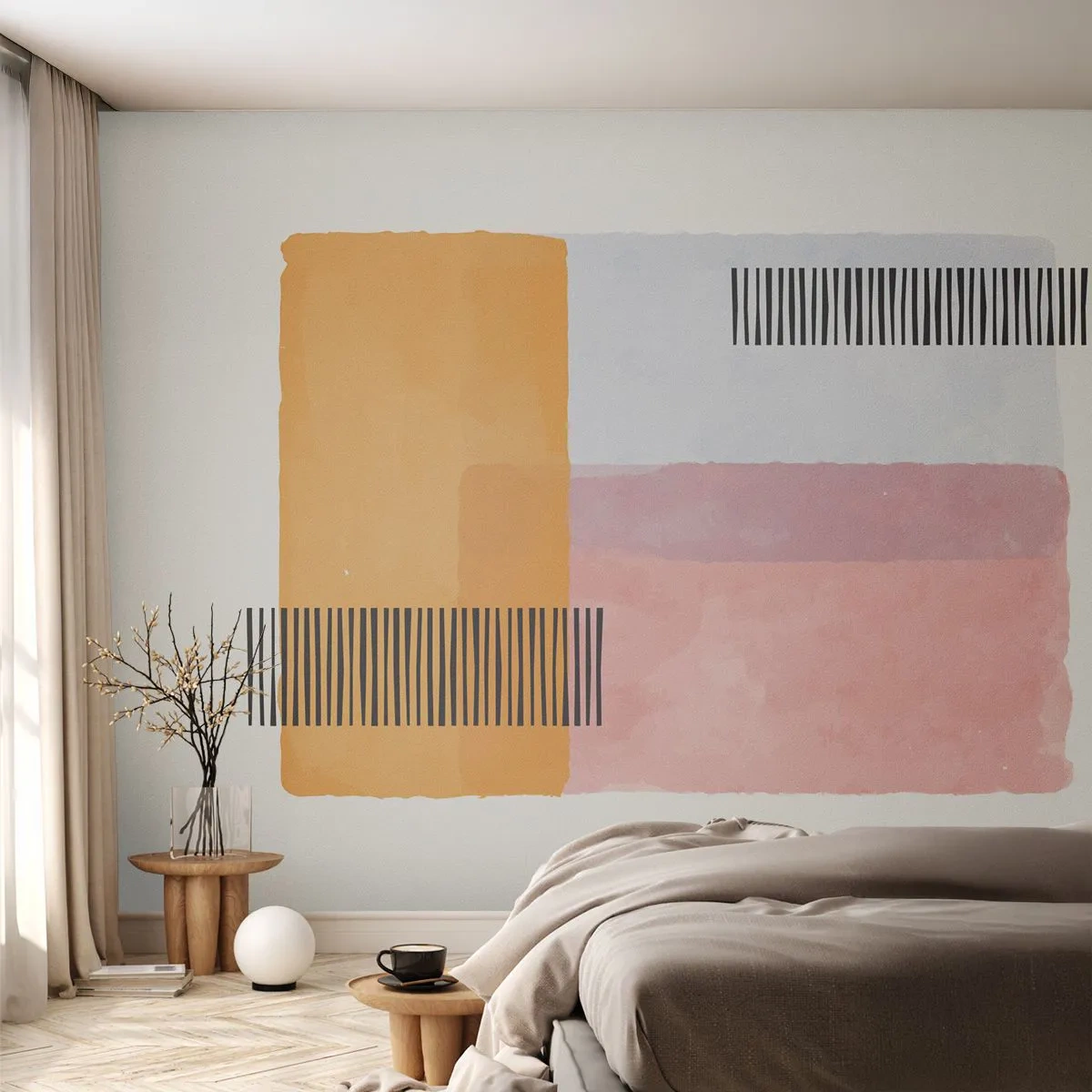 Öntapadós Fotótapéta Deluxe Sticker - Saroktól sarokig - Absztrakció, Darab, Minimalizmus - 250x175 cm