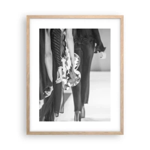 Poszter világos tölgy keretben - Stílusos felvonulás - 40x50 cm