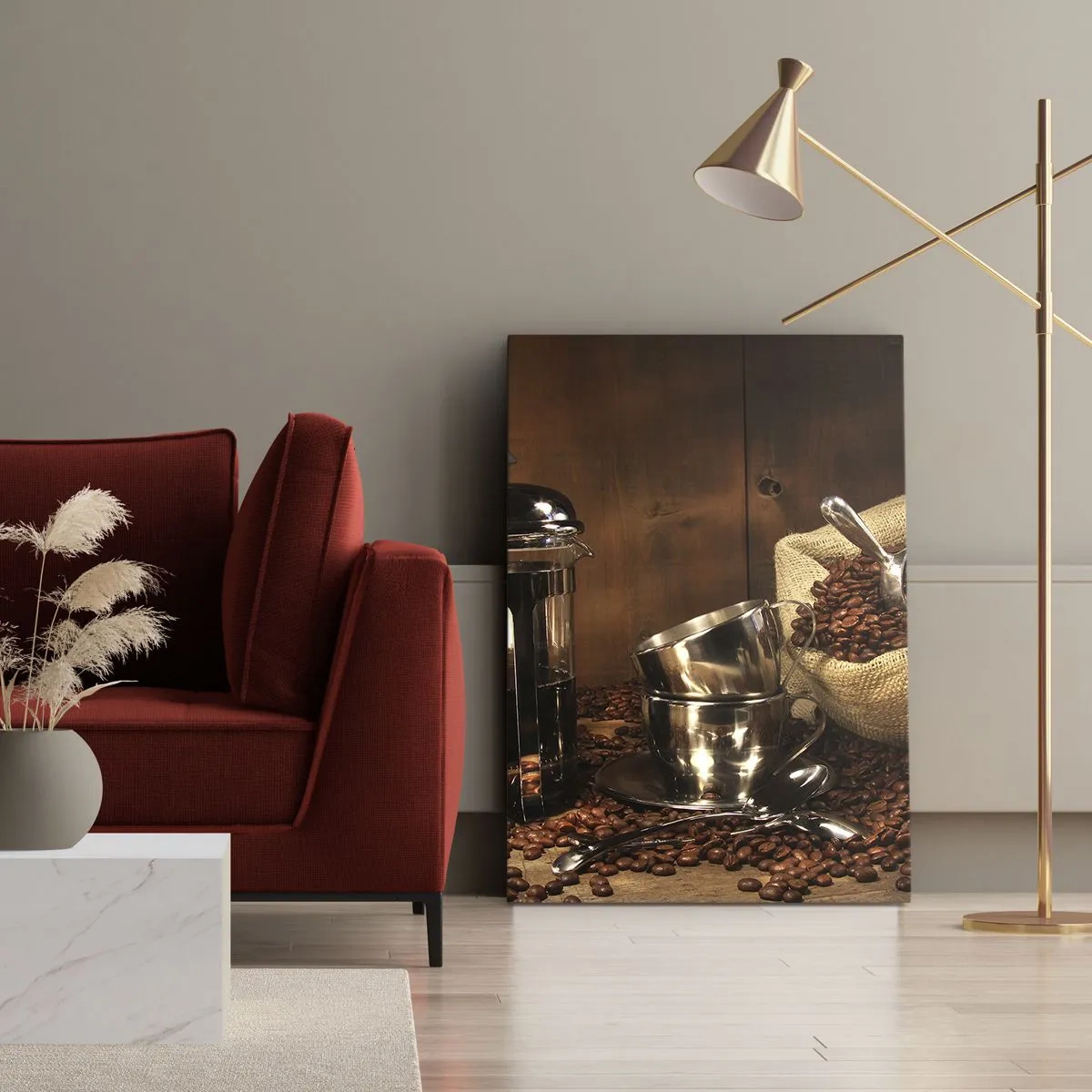 Vászonkép - A kávé varázsa - aroma és íz - 50x70 cm