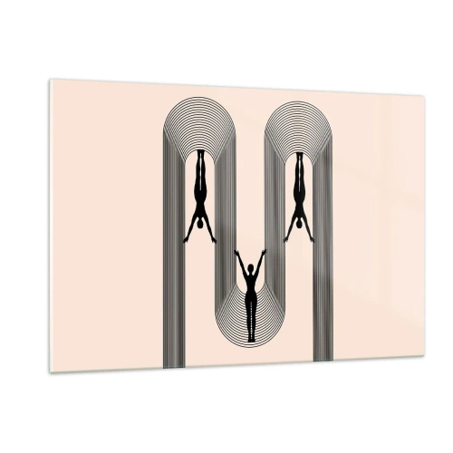 Üveg kép - Fejjel lefelé - 120x80 cm