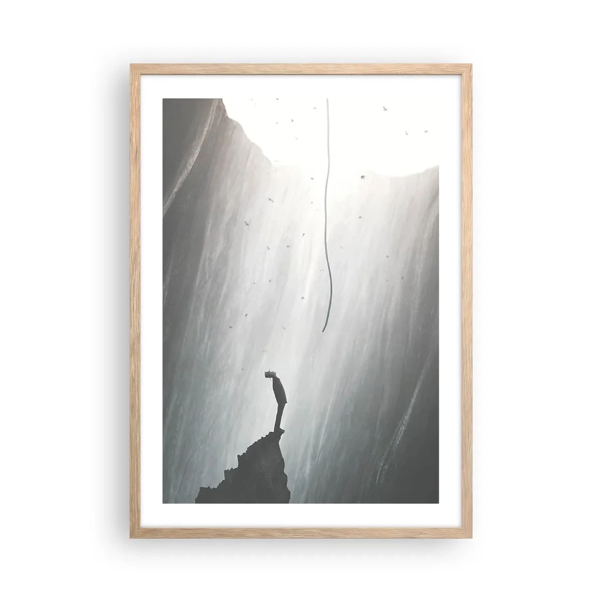Poszter világos tölgy keretben - Mindig van kiút - 50x70 cm