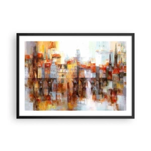 Poszter fehér keretben - A híd alatt is gyönyörű - 70x50 cm