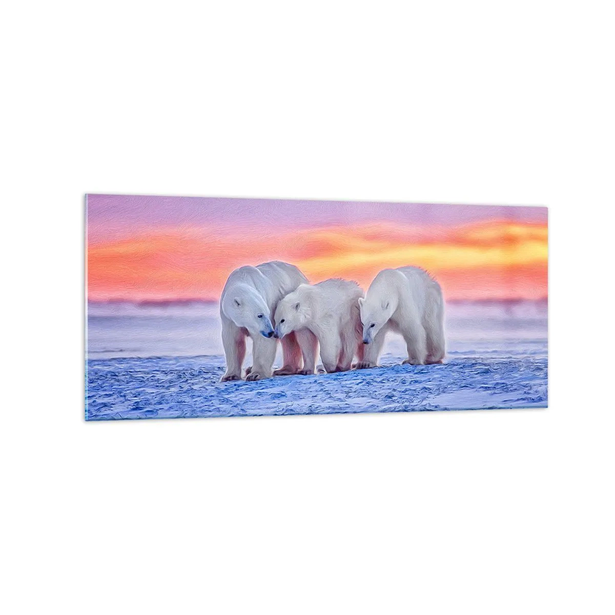 Üveg kép - Elég a családi meleg - 120x50 cm