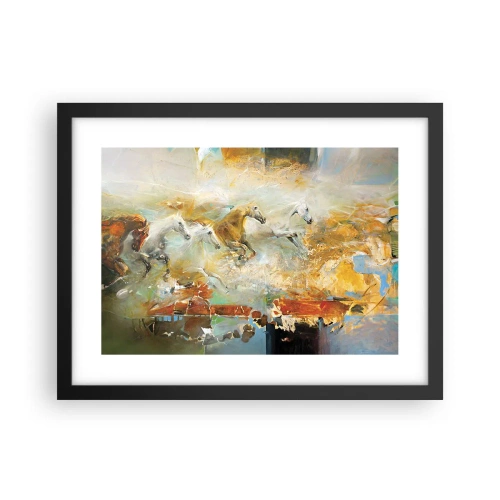 Poszter fehér keretben - Vágta a fényen át - 40x30 cm