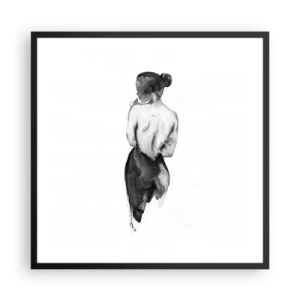 Poszter fehér keretben - Mellette eltűnik a világ - 60x60 cm