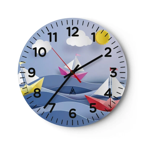 Falióra, Óra - Ó, milyen jó hintázni a hullámokban - 30x30 cm