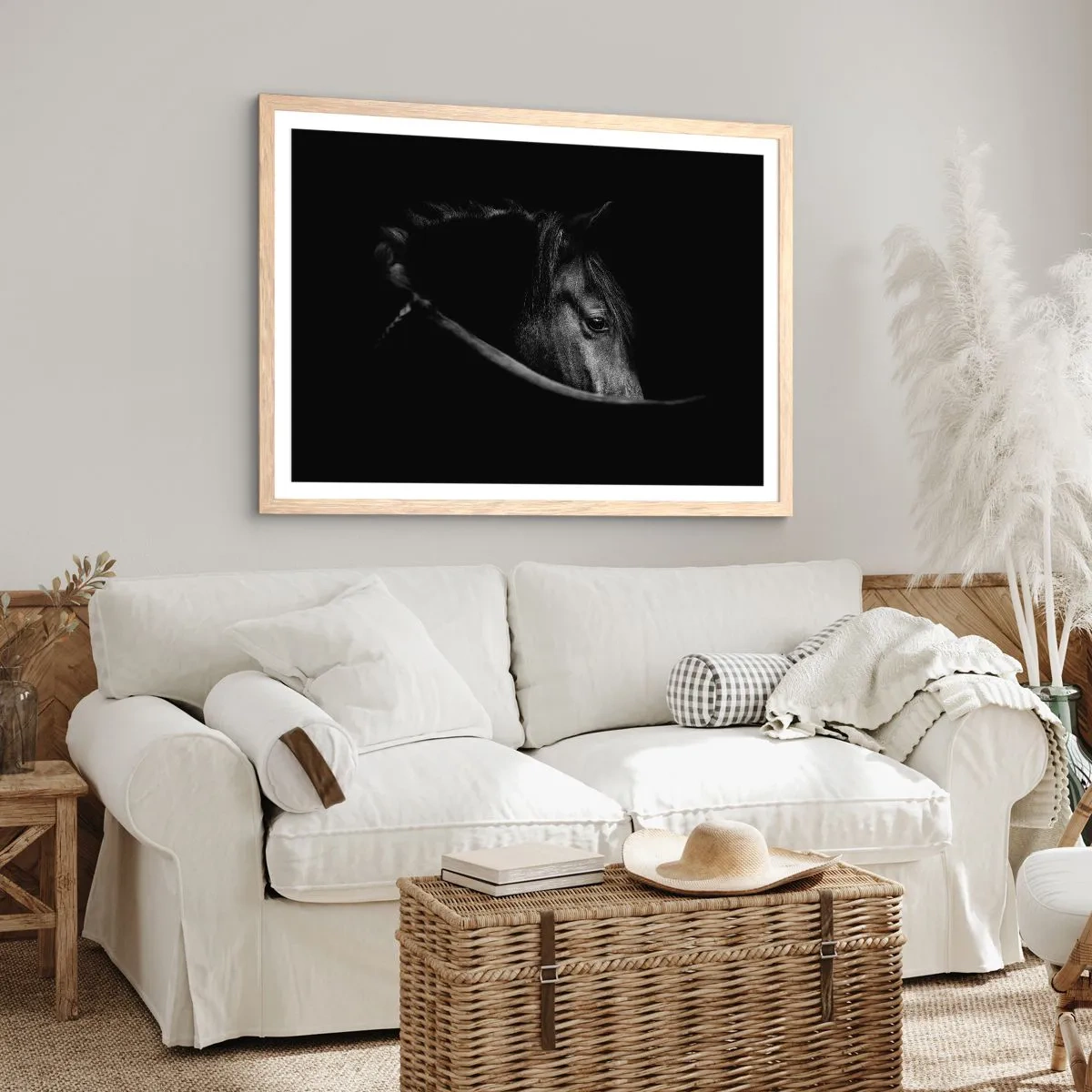 Poszter világos tölgy keretben - Fekete herceg - 100x70 cm