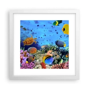 Poszter fekete keretben - És mit tudunk az életről... - 30x30 cm