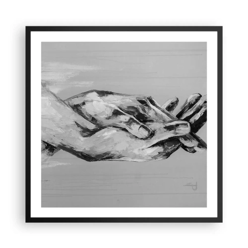Poszter fehér keretben - Kezdet… - 60x60 cm