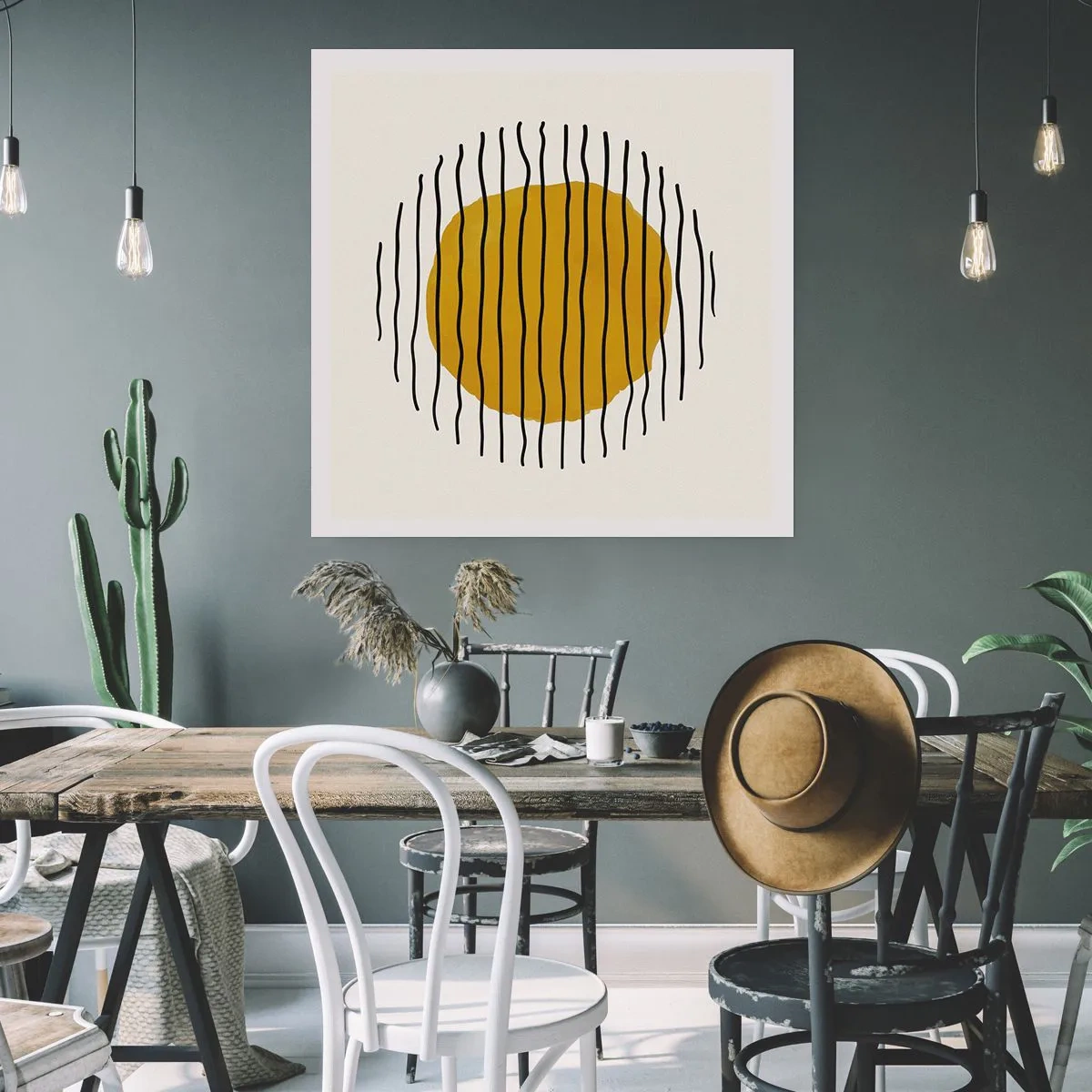 Poszter - A hőtől remegő absztrakció - 40x40 cm