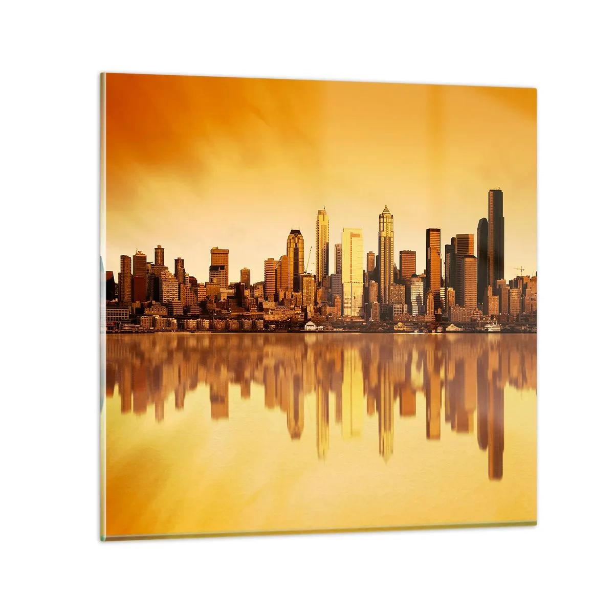 Üveg kép - A metropolisz csendje - 40x40 cm