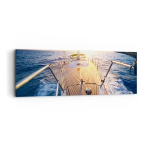 Vászonkép - Futás a hullámokon - 90x30 cm