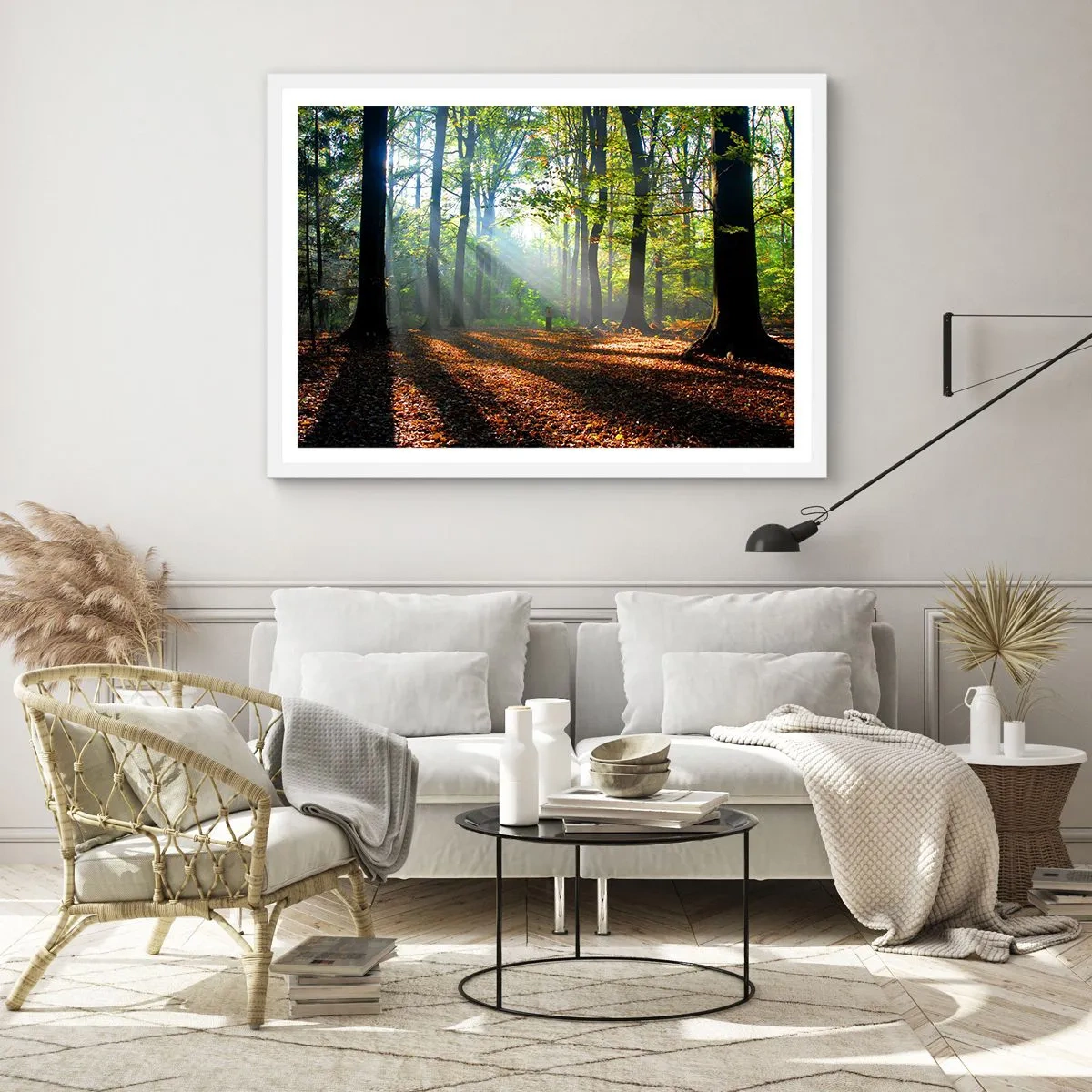 Poszter fekete keretben - Ragyogások és árnyékok - 100x70 cm