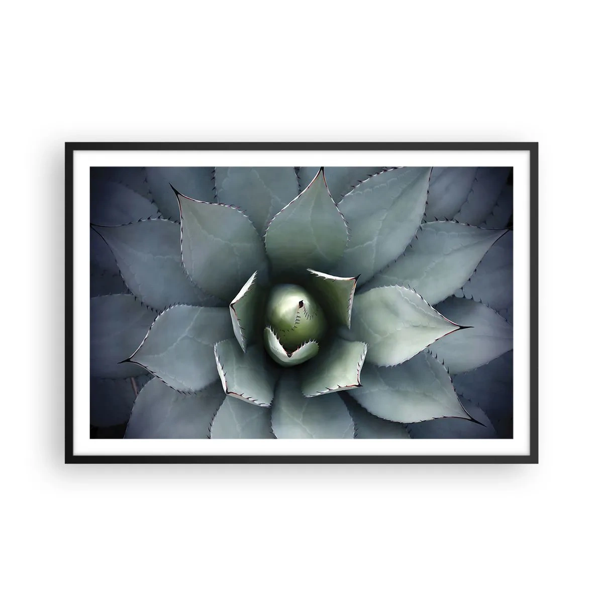 Poszter fehér keretben - Wabi és figyelmeztetés - 91x61 cm