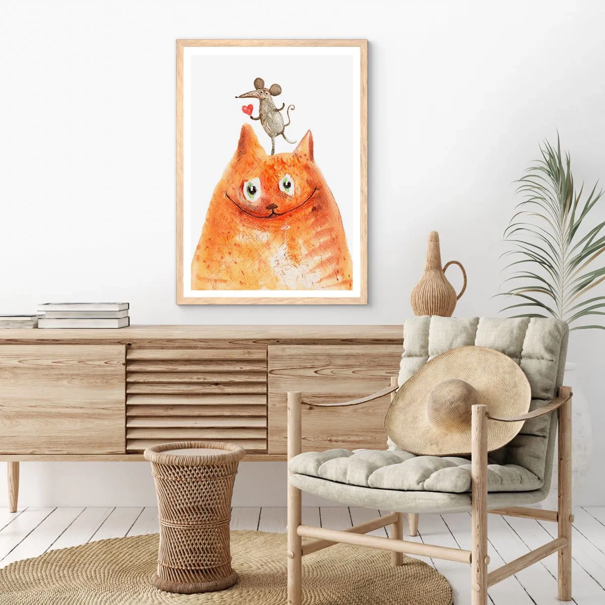 Poszter világos tölgy keretben - A szerelem paradoxonjai - 61x91 cm