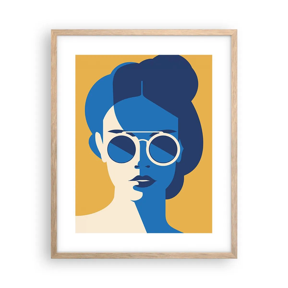 Poszter világos tölgy keretben - Nyári look - 40x50 cm