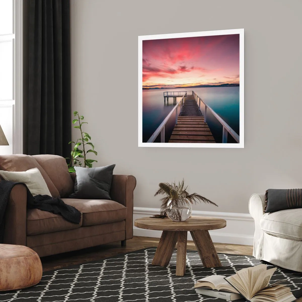 Poszter - Az este szelíd lángja - 60x60 cm