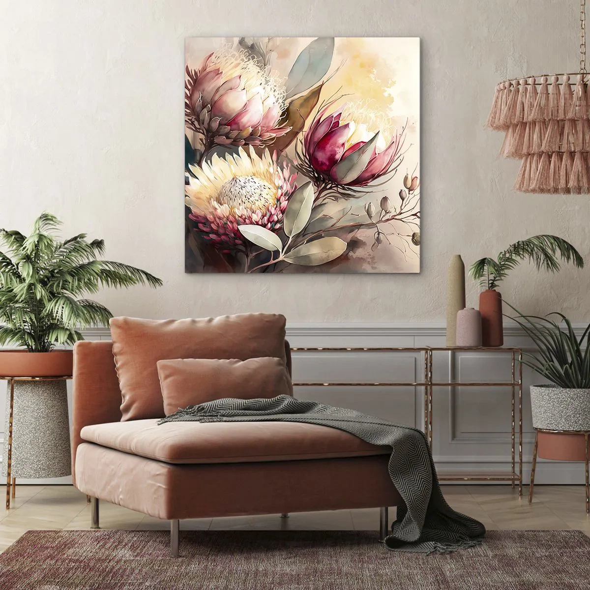 Vászonkép - Profilból és en face - 60x60 cm