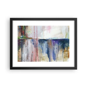 Poszter fehér keretben - Színes benyomások és társítások - 40x30 cm