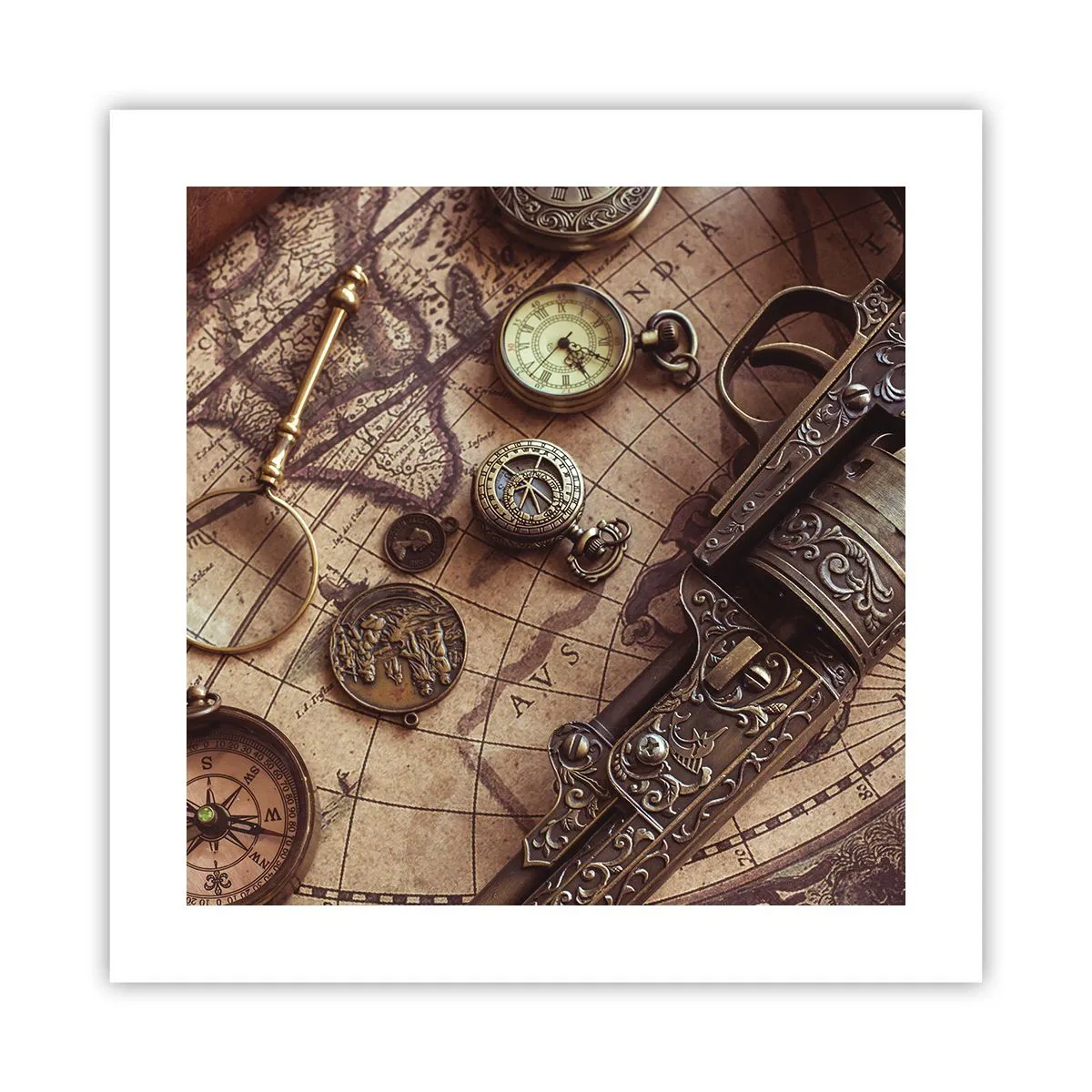 Poszter - Hív a kaland - 40x40 cm