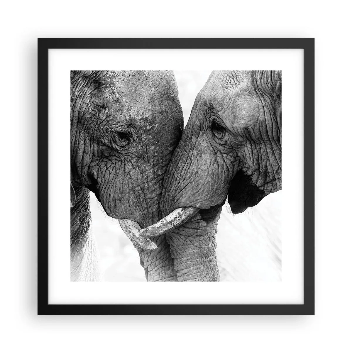 Poszter fehér keretben - Szívélyes vallomás - 40x40 cm