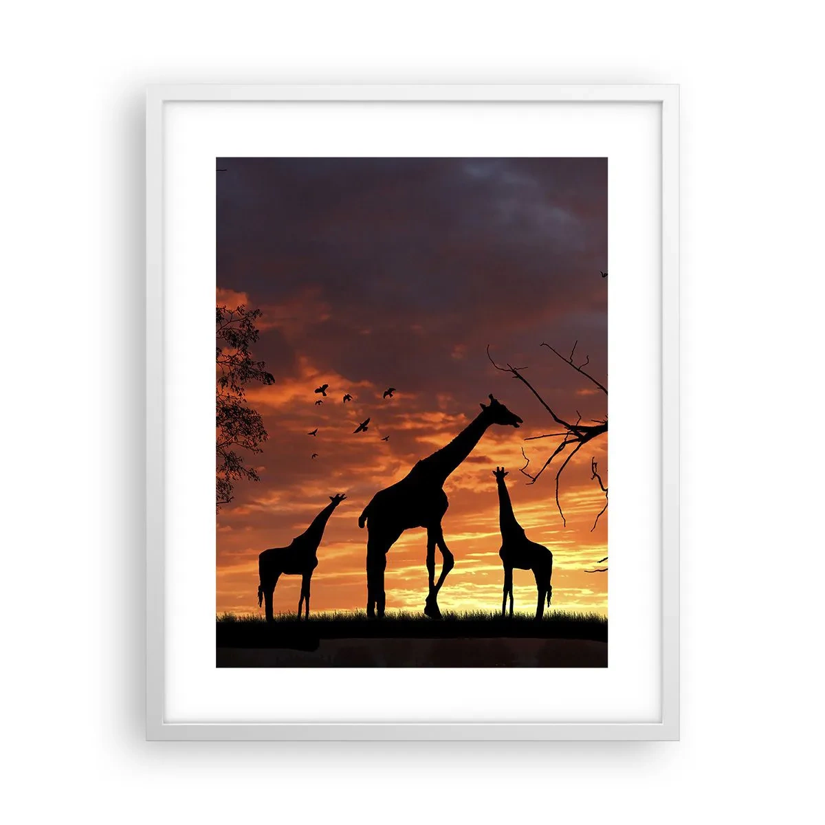 Poszter fekete keretben - Egy kis vacsora szeretteivel - 40x50 cm