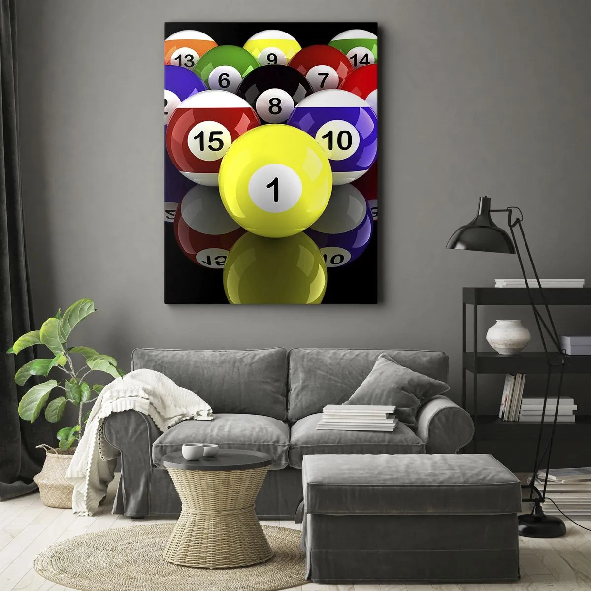 Vászonkép - Különböző játék színek - 45x80 cm