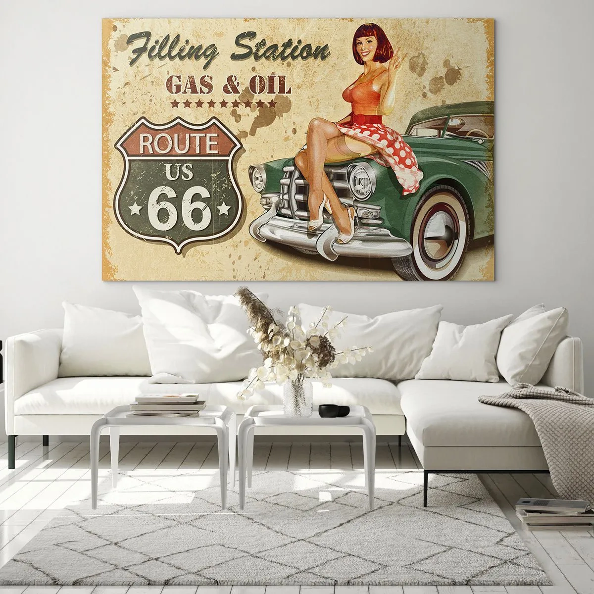 Üveg kép - A csodálatos 40-es évek. - 120x80 cm