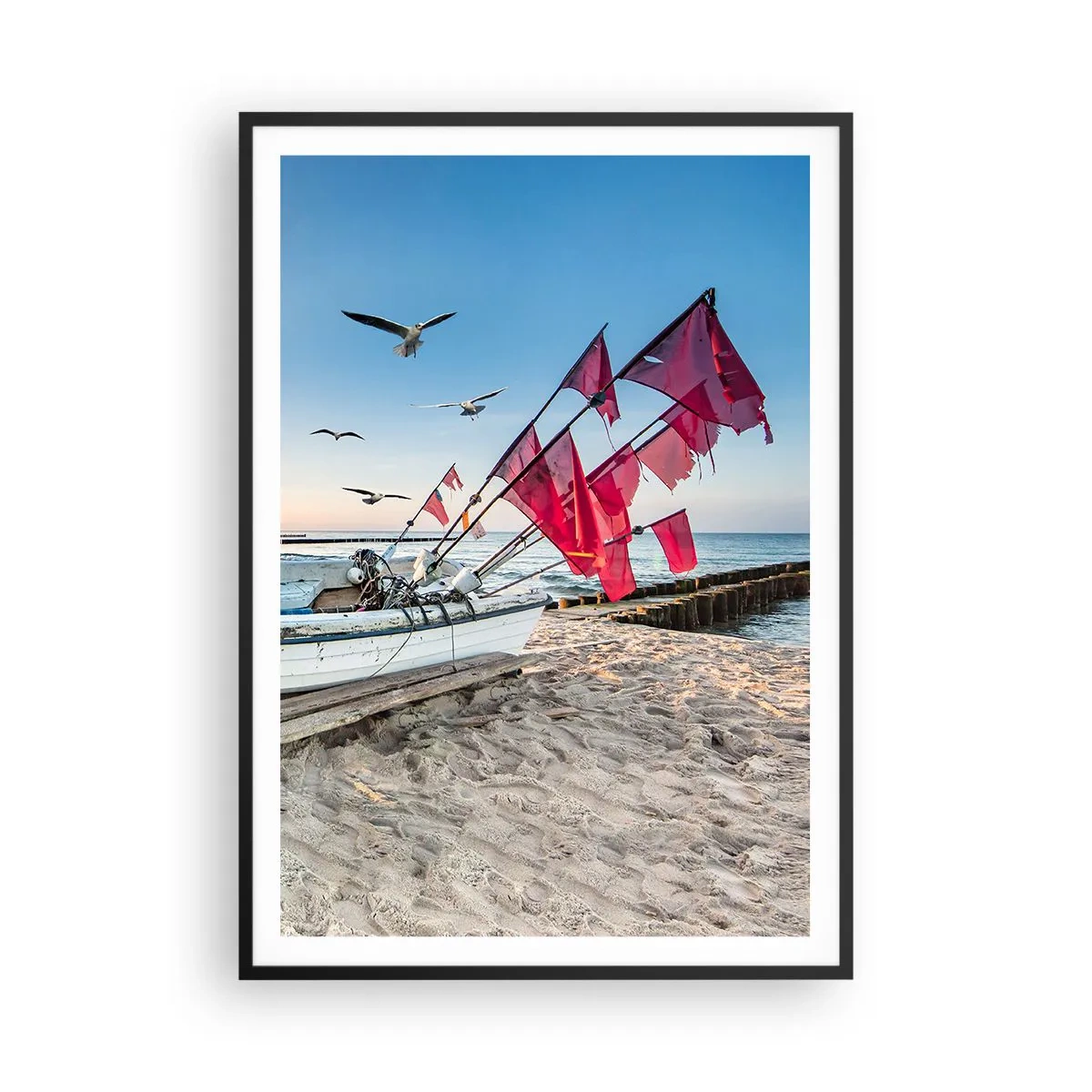 Poszter fehér keretben - Megérdemelt pihenés - 70x100 cm