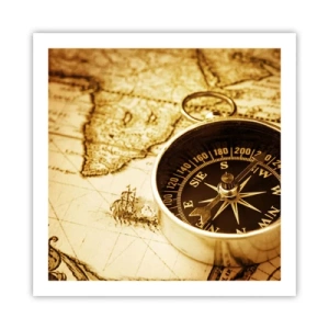 Poszter - Keletre, vagy nyugatra? - 60x60 cm