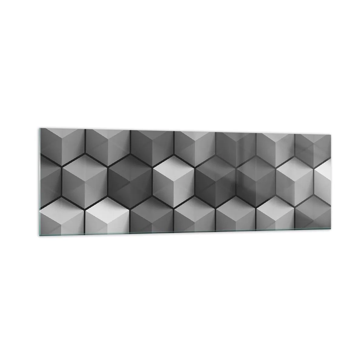 Üveg kép - Kubista kirakós - 160x50 cm