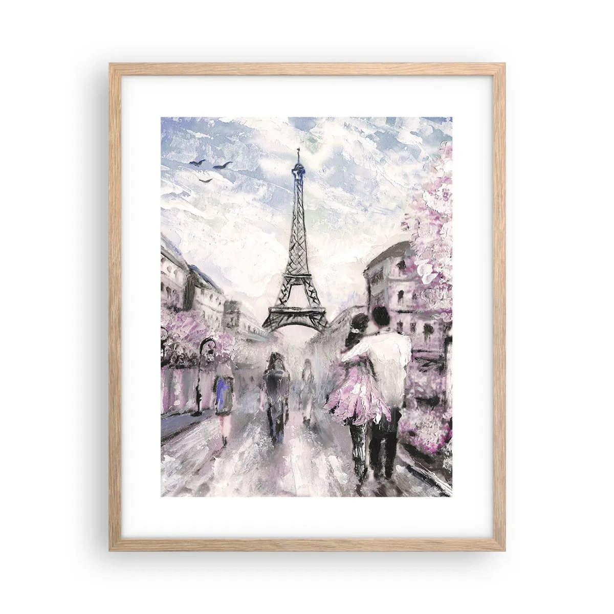 Poszter világos tölgy keretben - Ha szerelmesnek lenni, akkor a... - 40x50 cm