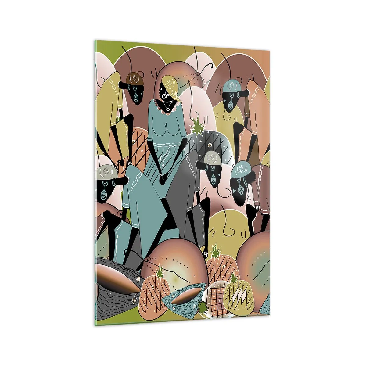 Üveg kép - Jön a nagy ünnep  - 70x100 cm