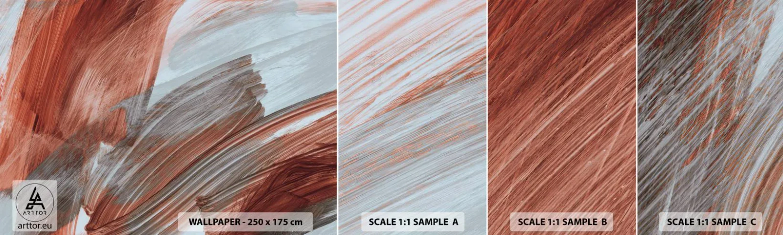 Fotótapéta Minta Standard Eco - Őszi és szeles absztrakció - Darab, Káosz, Minimalizmus - 100x30 cm
