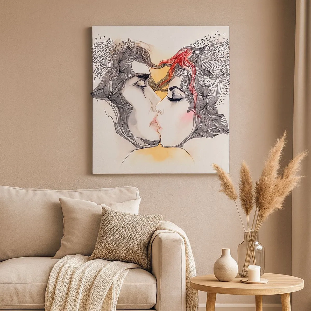 Vászonkép - A világ nem létezik - 30x30 cm